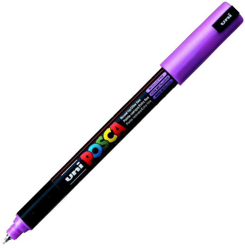 UNİ POSTER MARKÖRÜ POSCA PC-1MR 0.7 METALİK PEMBE