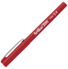 ARTLINE FINELINER KALEM FINE 200N 0.4 KIRMIZI A-EK-200N RED