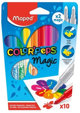 MAPED KEÇELİ KALEM COLOR'PEPS MAGIC SİHİRLİ 10 LU 844612