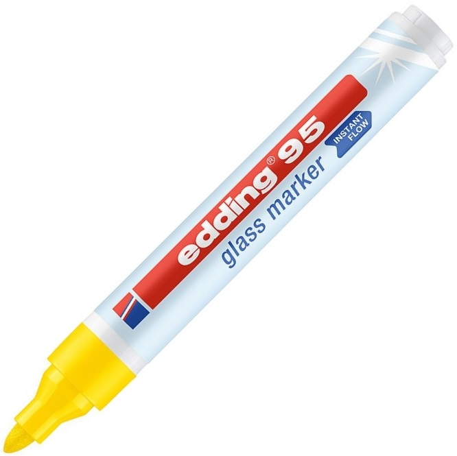 EDDING CAM YAZI TAHTASI KALEMİ E-95 SARI