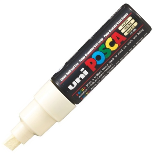 UNİ POSTER MARKÖRÜ POSCA PC-8K 8.0 FİLDİŞİ