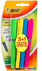 BIC FOSFORLU KALEM BRITE LINER GRIP SET 4 LÜ KARIŞIK BLS. 824757-951473