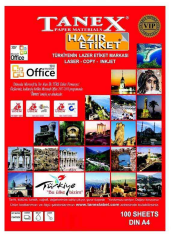 TANEX LASER ETİKET TW-2260 24 X 40 MM 100 LÜ
