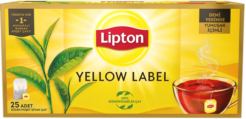 LİPTON BARDAK POŞET ÇAY 25 Lİ YELLOW LABEL 2 GR 70003580-69700883