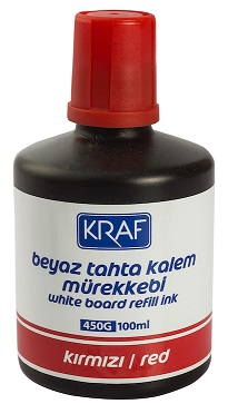 Beyaz Tahta Kalem Mürekkebi 100ml Kırmızı 450g1