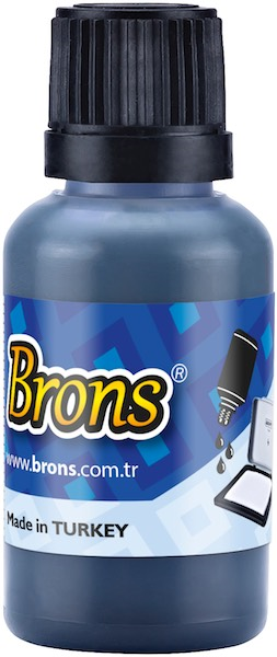 BRONS ISTAMPA MÜREKKEBİ  30 CC MAVİ BR-315