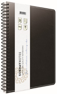 GIPTA DEFTER SUNDAY NOTES A4 SPİRALLİ DERİ KAPAKLI 140 YP. ÇİZGİLİ 5044