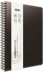 GIPTA DEFTER SUNDAY NOTES A4 SPİRALLİ DERİ KAPAKLI 140 YP. ÇİZGİLİ 5044