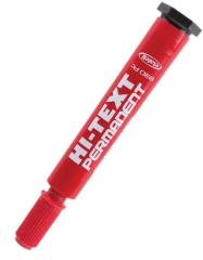 HI-TEXT PERMANENT MARKER KESİK UÇLU 830PCK KIRMIZI