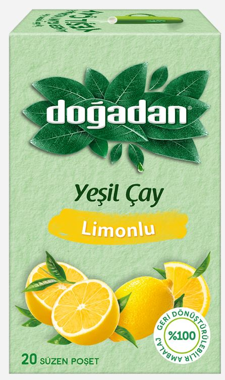 DOĞADAN BİTKİ ÇAYI YEŞİL ÇAY LİMONLU 20 Lİ