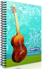 GIPTA MÜZİK DEFTERİ A4 SPİRALLİ 40 YP. 1481
