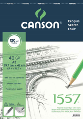 CANSON RESİM VE ÇİZİM BLOĞU 1557 A3 120 GR 40 YP FCNS12040A3US