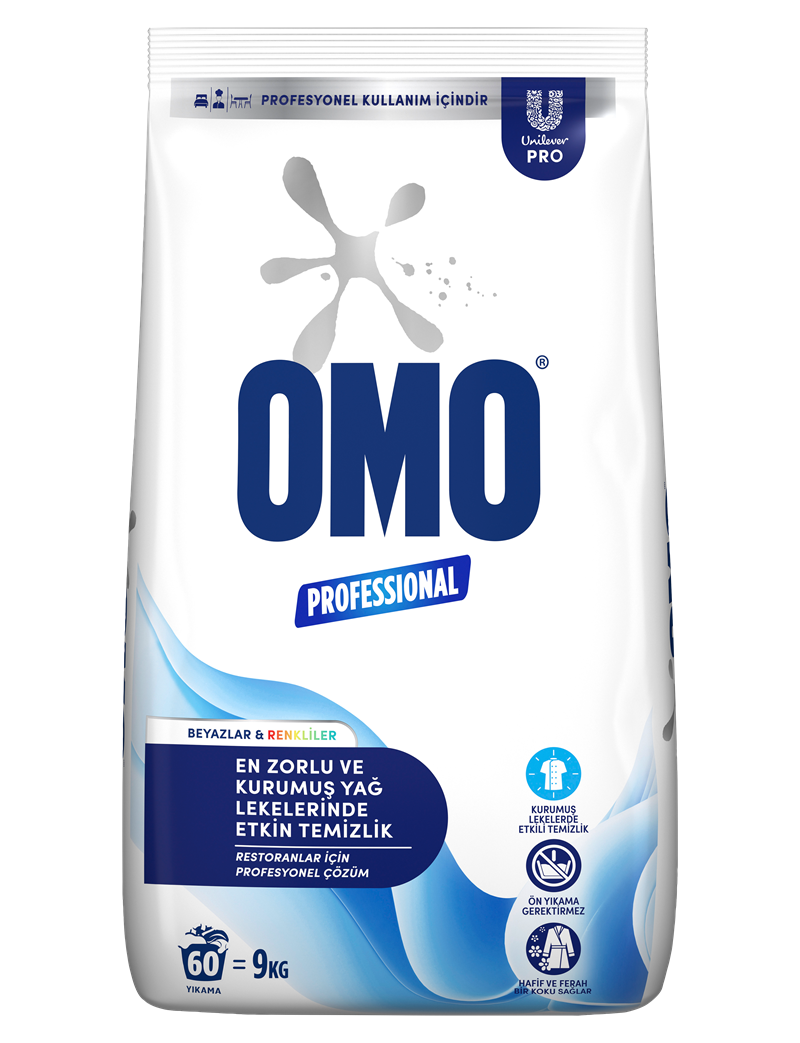 OMO PROFESSİONAL TOZ ÇAMAŞIR DETERJANI 9 KG - RESTORANLAR İÇİN 62729770