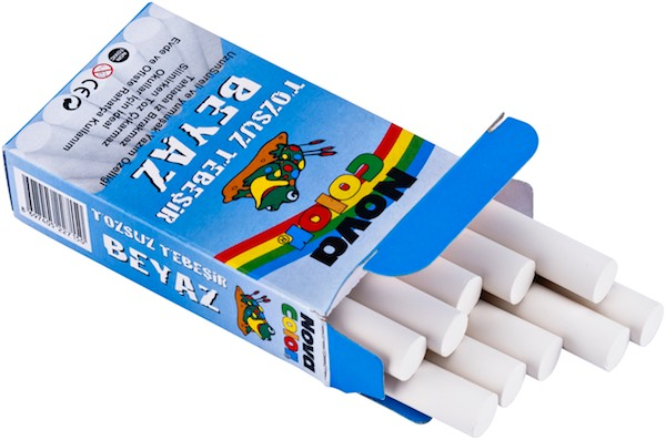 NOVA COLOR TEBEŞİR  10 LU BEYAZ TOZSUZ NC-4110