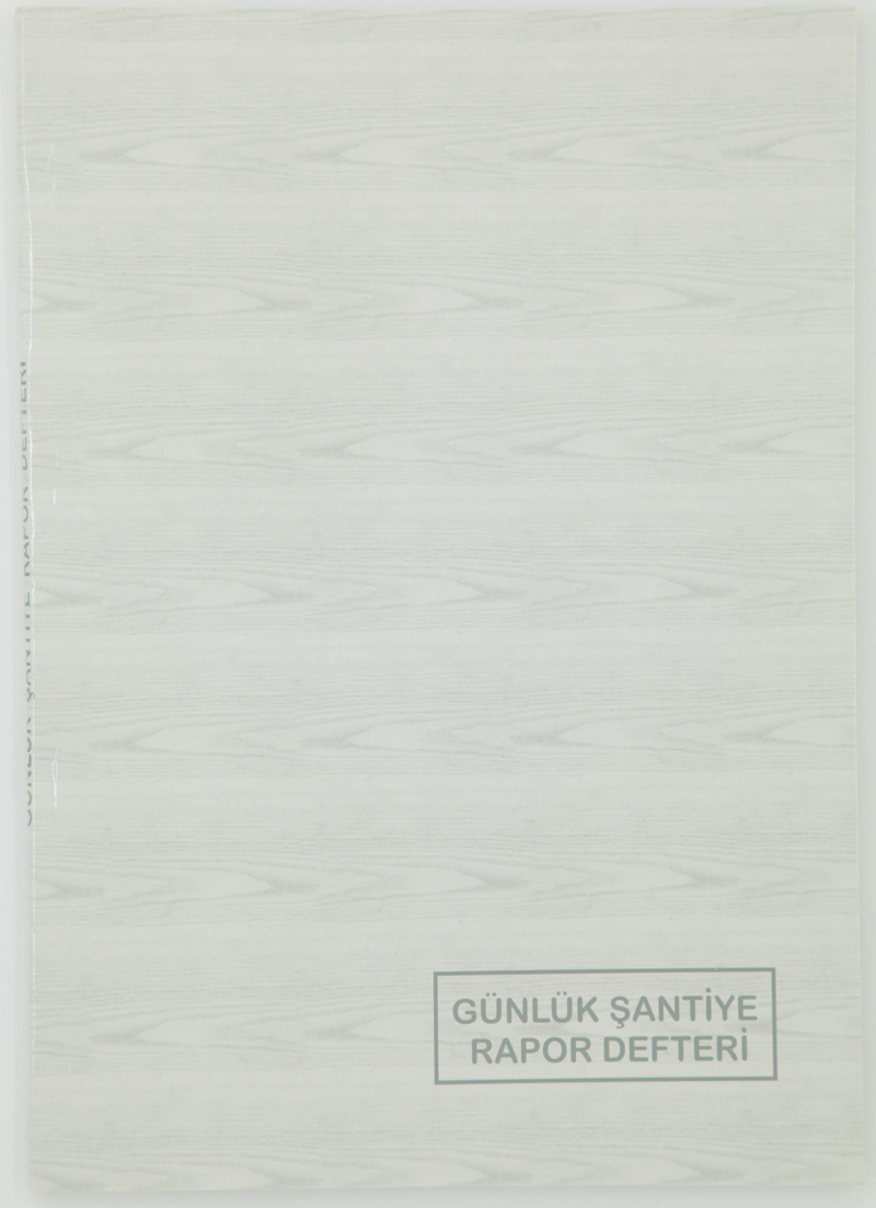 DİLMAN GÜNLÜK ŞANTİYE VE RAPOR DEFTERİ KARTON KAPAK A4 100 YP 5350