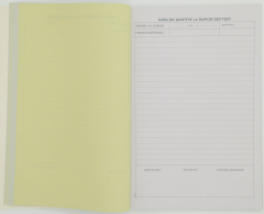 DİLMAN GÜNLÜK ŞANTİYE VE RAPOR DEFTERİ KARTON KAPAK A4 100 YP 5350