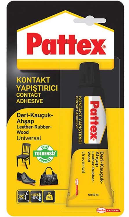 PATTEX YAPIŞTIRICI DERİ KAUÇUK AHŞAP 50 GR 2872091