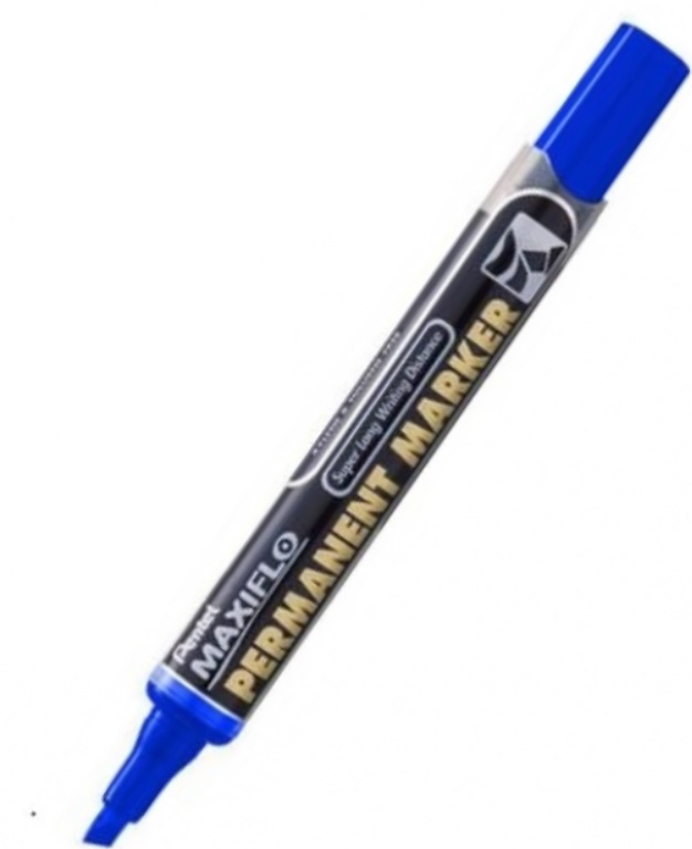 PENTEL PERMANENT MARKÖR NLF60 KESİK UÇ MAVİ Y NLF60-C