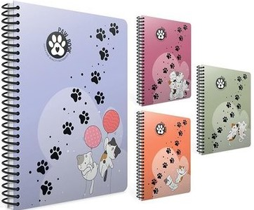 GIPTA DEFTER PAW A4 SPİRALLİ PP KAPAK 80 YP. ÇİZGİLİ 7070