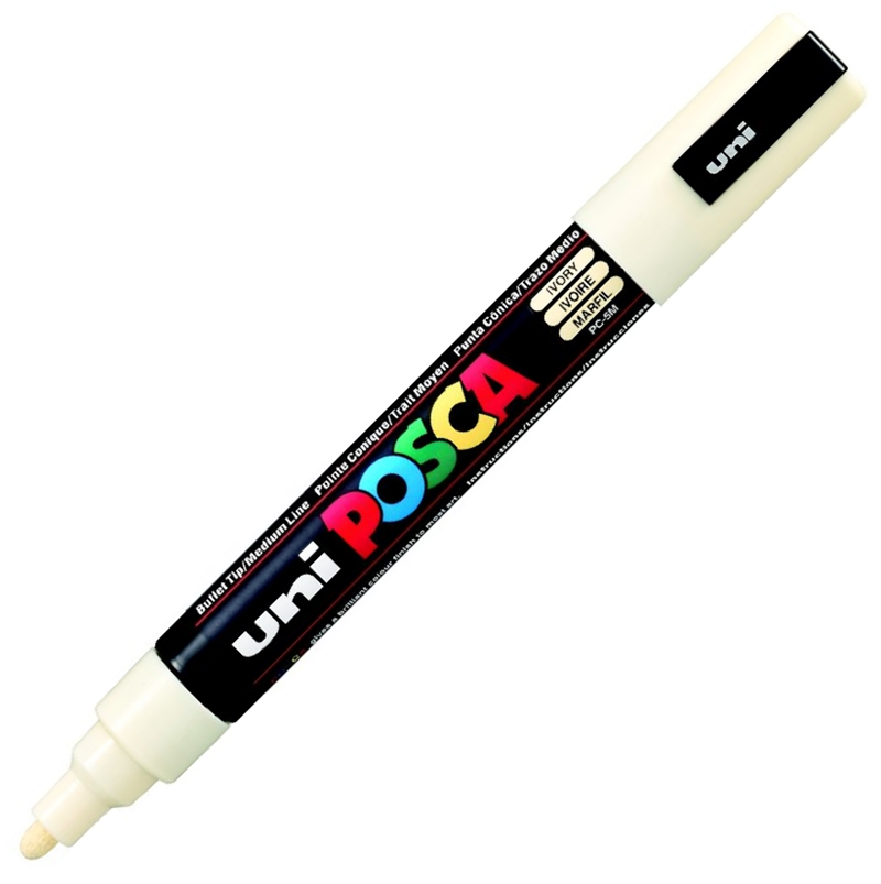 UNİ POSTER MARKÖRÜ POSCA 1.8-2.5 PC-5M FİLDİŞİ
