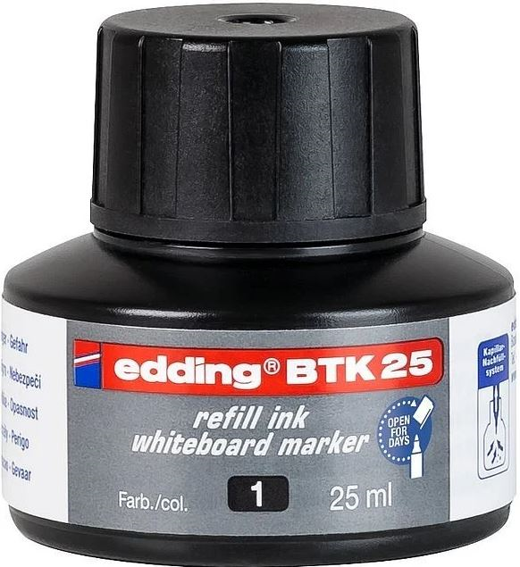 EDDING BEYAZ TAHTA MÜREKKEBİ 25 ML E-BTK25 SİYAH
