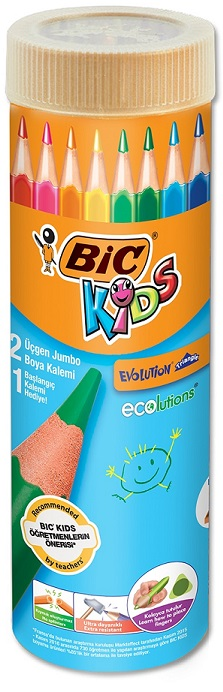 BIC KURU BOYA EVOLUTION ÜÇGEN JUMBO 12+1 Lİ TÜP 958192