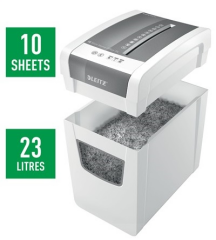 LEITZ EVRAK İMHA MAKİNESİ IQ HOME OFFICE SLIM P4 8001 10 YAPRAK KAPASİTELİ