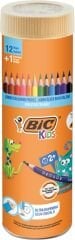 Bic Kuru Boya Evolution Üçgen Jumbo 12+1 Li Tüp 958192