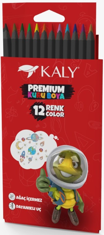 SİLKA KALY KURU BOYA HEX 12 RENK TAM BOY DARK KAPLAMALI ART.612