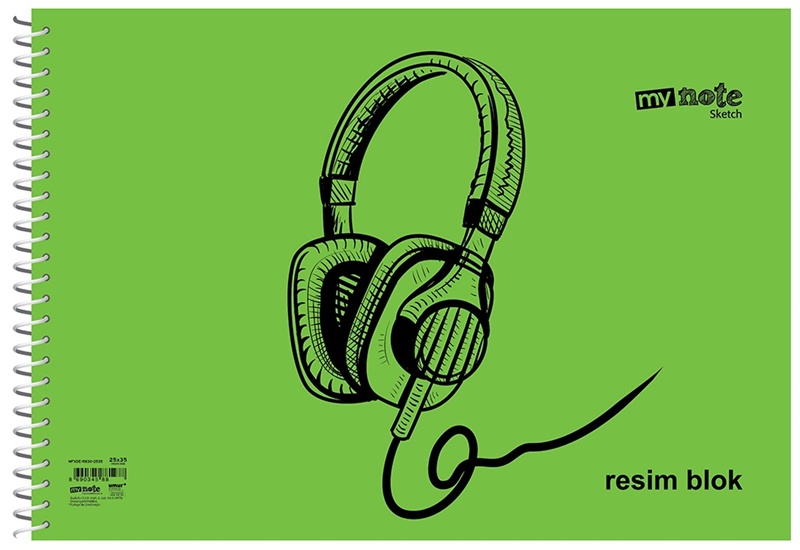 MYNOTE RESİM DEFTERİ FLEX PP KAPAK SPİRALLİ 25x35 30 YP MFXDE-RB30-2535
