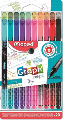 MAPED FINELINER DESENLİ 20 Lİ KARIŞIK 749051